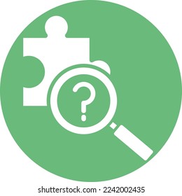 Puzzle questions Vector Icon which is suitable for commercial work and easily modify or edit it
