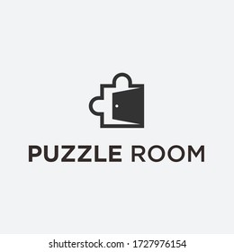 Puzzle Room Logo. Vektorpuzzle