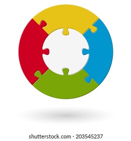 Puzzle round - base with 4 options