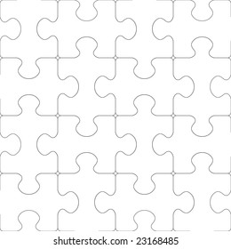 Puzzle seamless pattern.