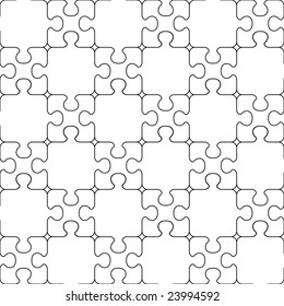 Puzzle seamless pattern.