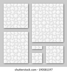 Puzzle Set - White - 6 puzzles