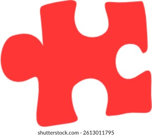 Puzzle Shape in color for kids and children education book.