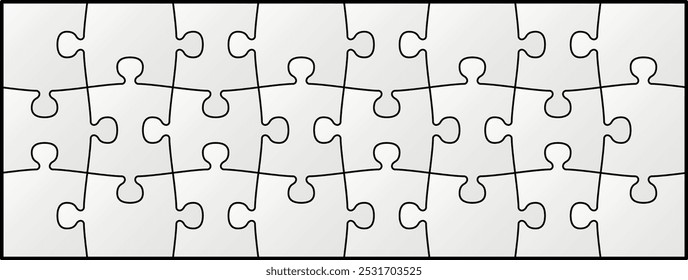 Piezas de la forma del rompecabezas juntas. Coincidencia de patrón de rompecabezas