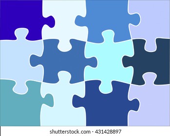 puzzle shapes background