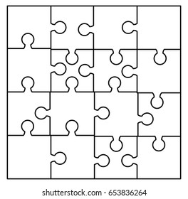 puzzle  silhouette set vector symbol icon design. Beautiful illustration isolated on white background