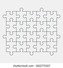 Rompecabezas simple plantilla de la calidad de la ilustración vector