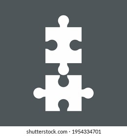 Rompecabezas simple plantilla de la calidad de la ilustración vector