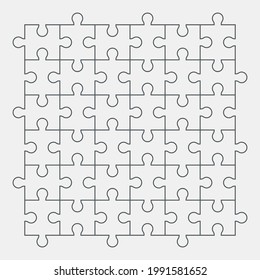 Rompecabezas simple plantilla de la calidad de la ilustración vector