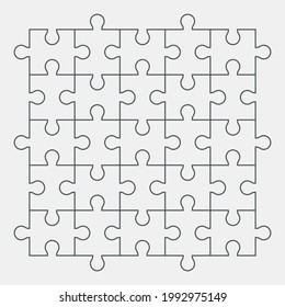 Puzzle einfache Stück-Vorlage Qualität Vektorgrafik-Schnitt