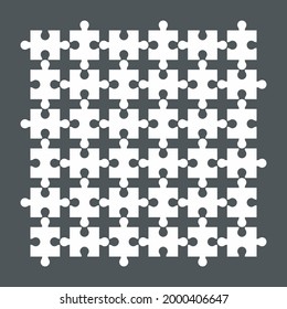 Rompecabezas simple plantilla de la calidad de la ilustración vector