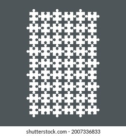 Rompecabezas simple plantilla de la calidad de la ilustración vector