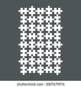 Rompecabezas simple plantilla de la calidad de la ilustración vector