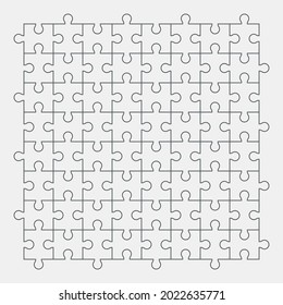 Rompecabezas simple plantilla de la calidad de la ilustración vector