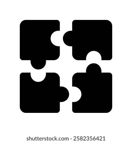 puzzle solid icon. vector icon for your website, mobile, presentation, and logo design.