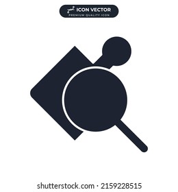 puzzle solution icon symbol template for graphic and web design collection logo vector illustration