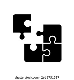 Quebra-cabeça, solução, tarefa - ícone de vetor