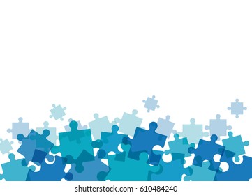 puzzle solution team work image vector illustration eps 10