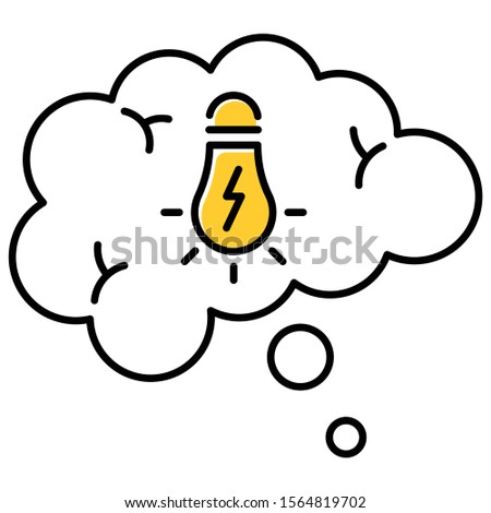 Puzzle solving color icon. Thought bubble. Mental exercise, challenge. Ingenuity, knowledge, intelligence test. Critical thinking. Brainstorming ideas. Solution finding. Isolated vector illustration