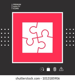 Puzzle symbol icon