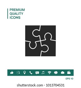 Puzzle symbol icon