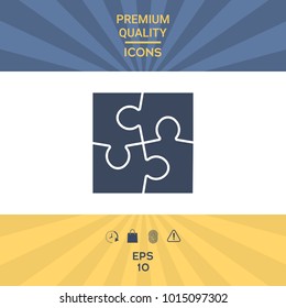 Puzzle symbol icon