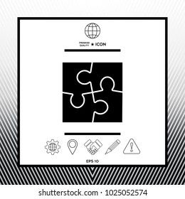 Puzzle symbol icon