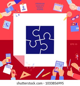 Puzzle symbol icon
