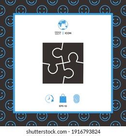 Puzzle-Symbol, Elemente für Ihr Design