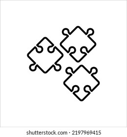 Puzzle Symbol Icon Vector Design Illustration