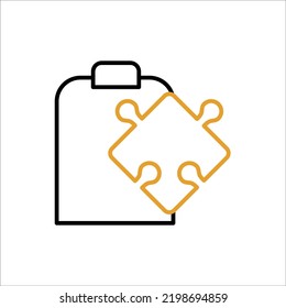 Icono de símbolo de rompecabezas Ilustración de diseño de vectores