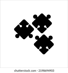 Icono de símbolo de rompecabezas Ilustración de diseño de vectores