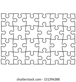 Puzzle Template. Background For Your Business Presentation.