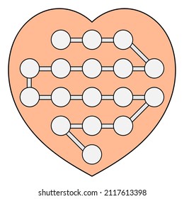 Una plantilla de rompecabezas para los juegos. Juego de mesa, imprenta actividades educativas. Ilustración vectorial.
