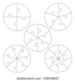 Puzzle templates circle