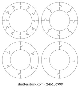 Puzzle templates circle