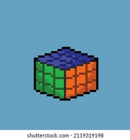 puzzle toy in pixel art style