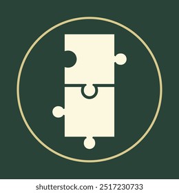 Puzzle trendy icon handsome abstract vector illustration colorful artwork lovely design.eps