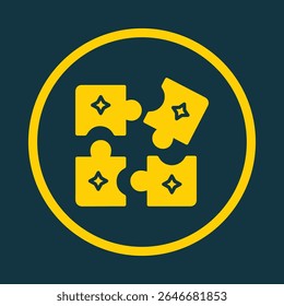Puzzle trendy vector art design aesthetic amazing design colorful useful illustration.eps
