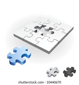 puzzle vector