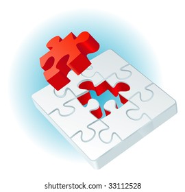 Puzzle. Vector.