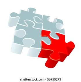 Puzzle. Vector.