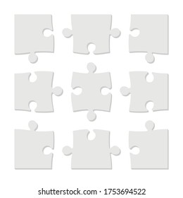 Puzzle vector design illustration isolated on white background