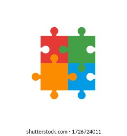 puzzle vector graphic design illustration