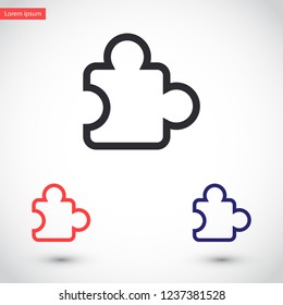 Puzzle vector icon 10 eps