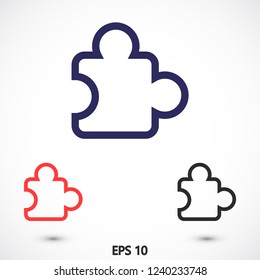Puzzle vector icon 10 eps