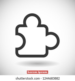 Puzzle vector icon 10 eps
