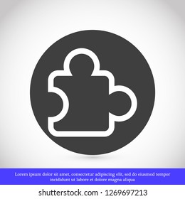 Puzzle vector icon 10 eps