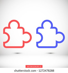 Puzzle vector icon 10 eps