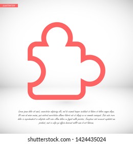 Puzzle vector icon 10 eps 